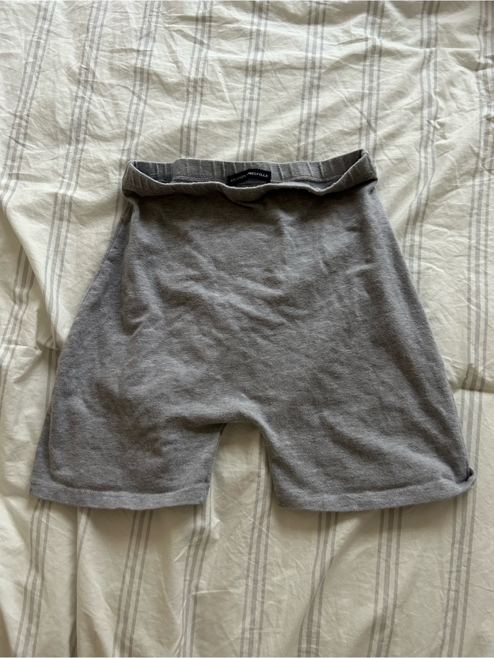 Brandy Gray Knit Lounge Shorts
